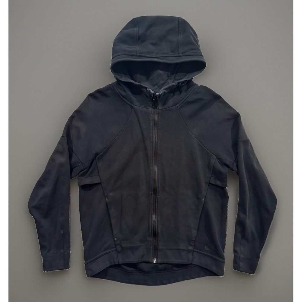 Nike Womens Tech Fleece Hoodie Jacket Sz M Full Zip Black 806329-010
